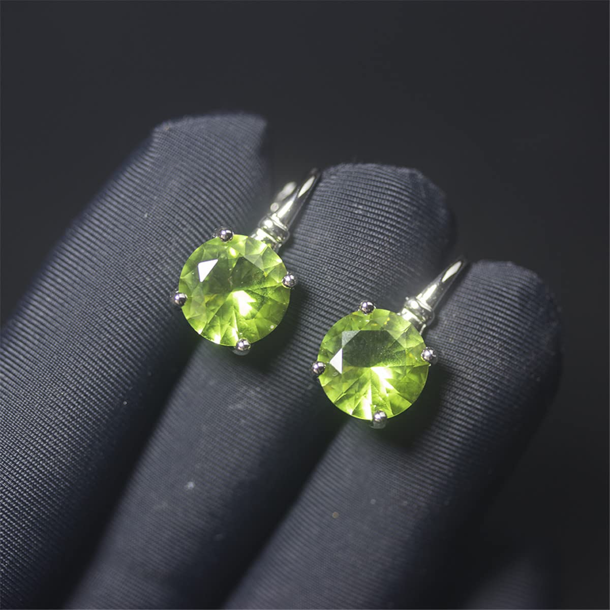 Pendientes Sultanit de plata de ley 925 que cambian de color, redondos, 10 mm, joyería de diáspora creada para regalo de mujer, cierre inglés, Piedra, diáspora sintética