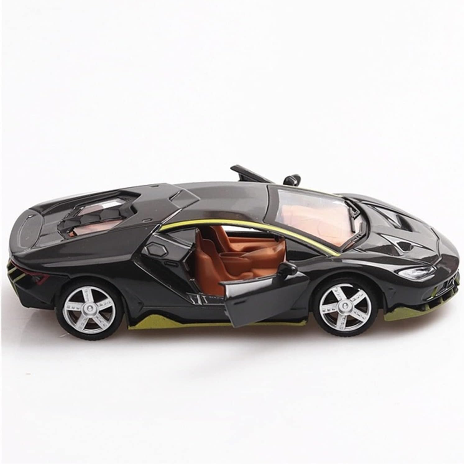 hyysh 1:36 for Lambor Metal Toy Alloy Car Diecasts Toy Vehicles Car Model Miniature Scale Model Car Toy for Children (Color : Black)