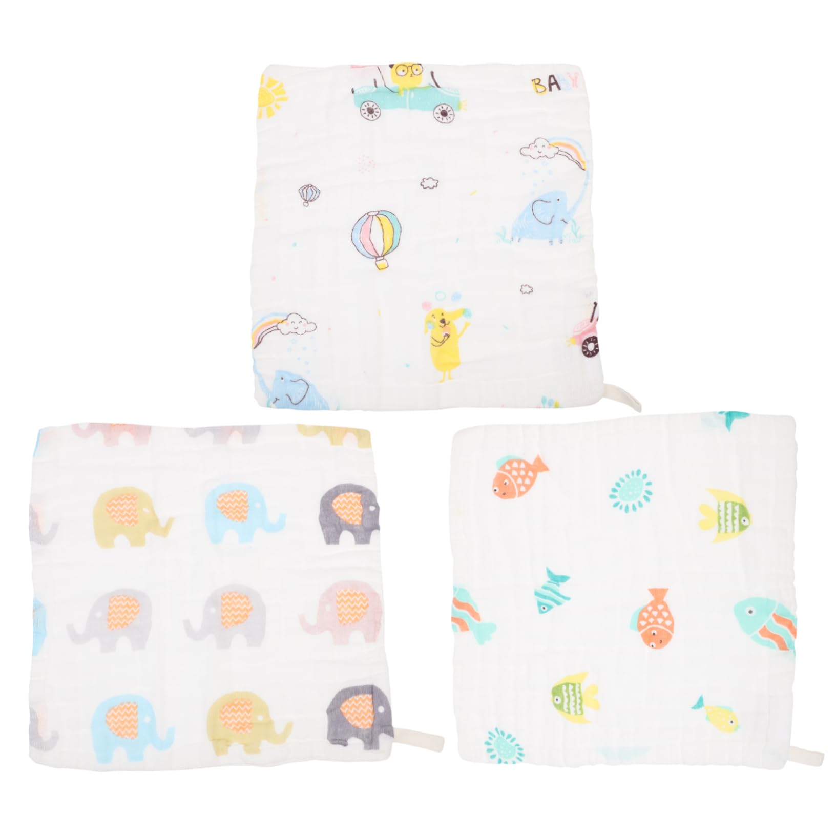 6 Pcs Baby Bib Food Bibs Baby Towels Cotton Baby Washcloths Home Baby Saliva Towel Baby Drool Towel Bandana Bibs Absorbent Saliva Towel Washable Wipe Towels Newborns Baby Washcloth