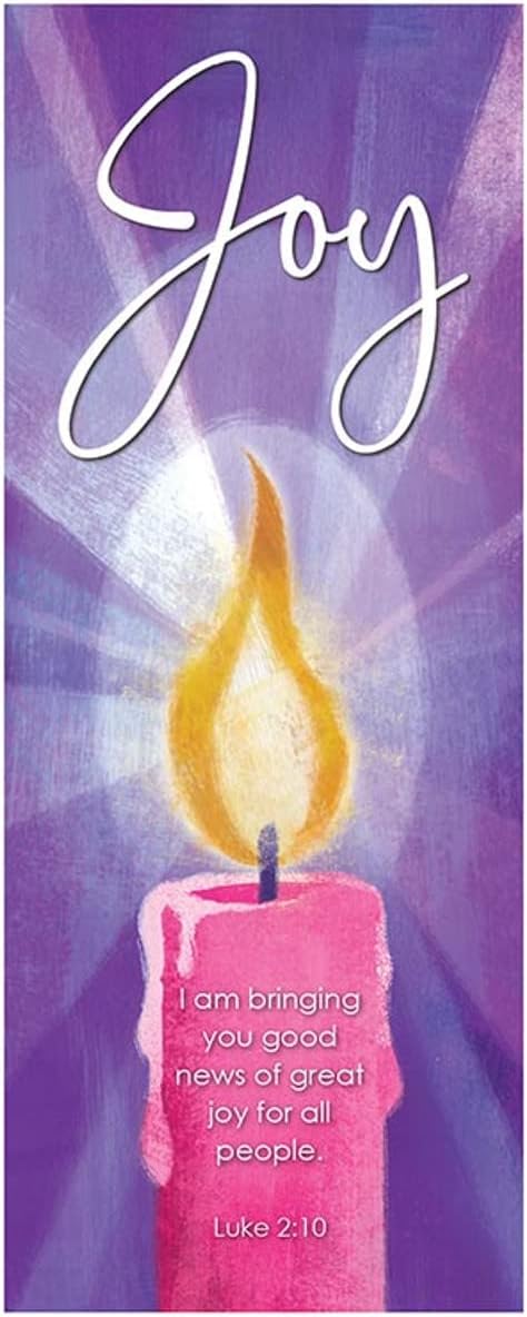 Purple Advent Candle Banner Set - Set of 5