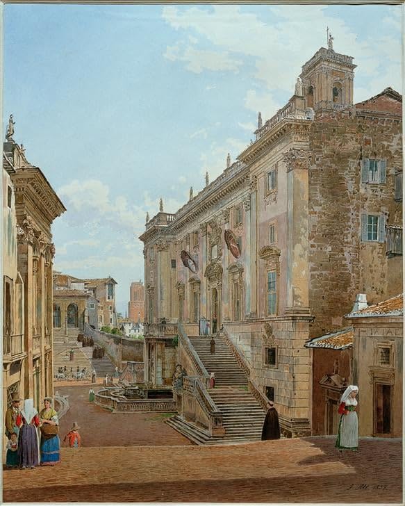 Peinture abstraite Romes Rudolf Von Alt pour habiller un grand mur vide