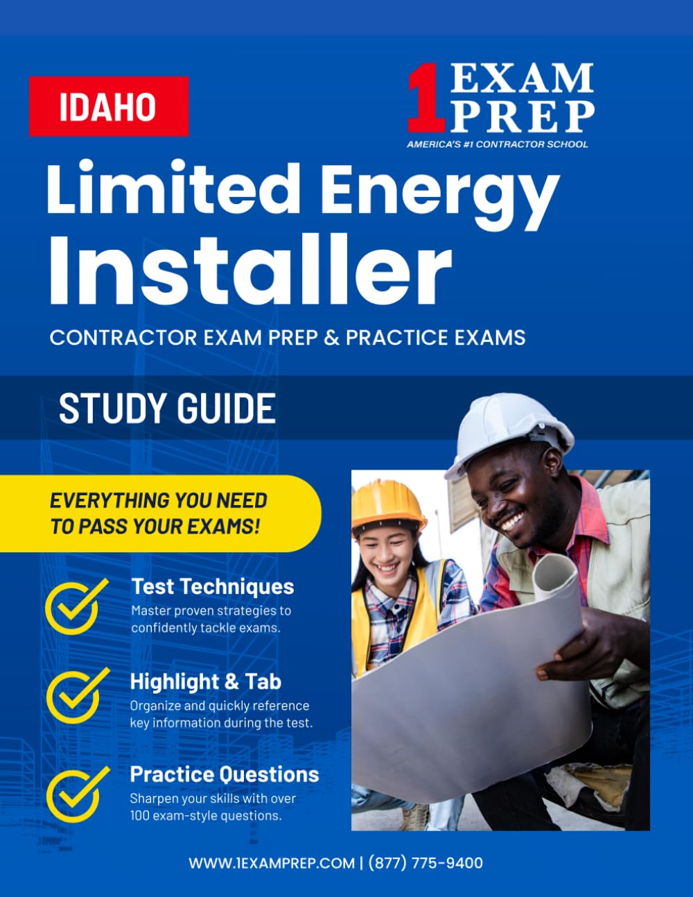 Idaho Limited Electrical Limited Energy Installer Contractor Exam Prep Study Guide: Practice Exams, Book Overviews & How to Highlight & Tab Your Books