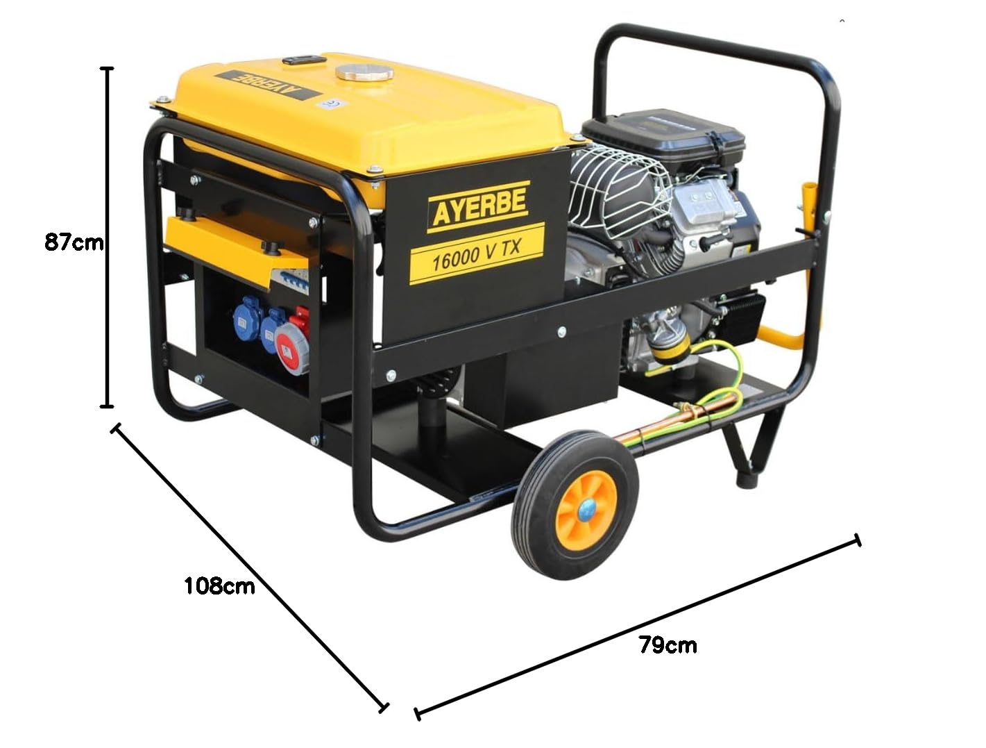 Ayerbe generadores motor - Generador movil.ay-16000-v-tx gasolina