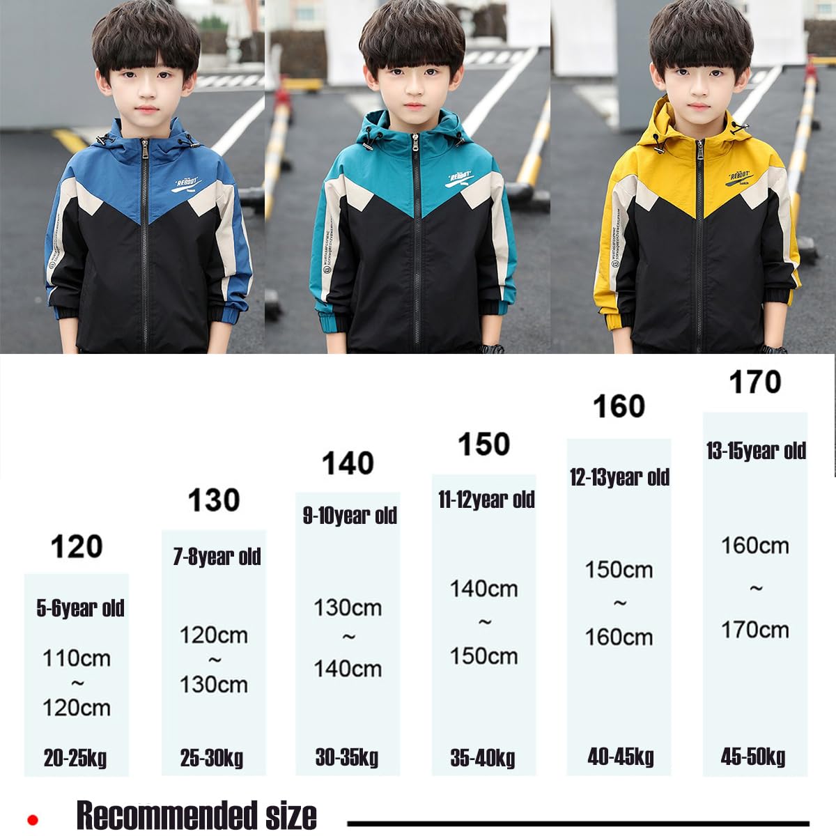 Linboo Kinder Trainingsanzug Jungen Sport Set 2tlg Jogging Bekleidungsset Langen ärmeln Sweat-Jacke mit Kapuze + Sporthose