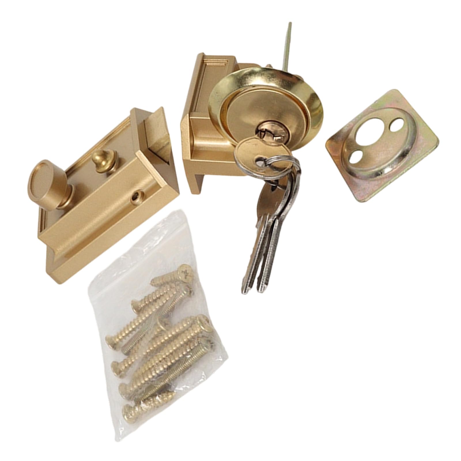 Shyyoulqe Multicolor Duty Stainless Steel Deadbolts Offering Tamper Resistance And Simple Setup For Quick Mounting Easy Install Deadbolts