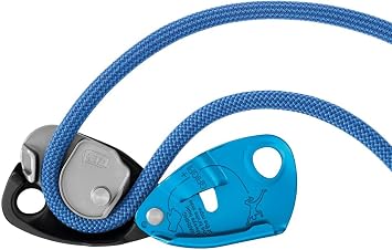 PETZL GRIGRI+ Rock Climbing Belay Device | With Cam-Assisted Blocking & Anti-Panic Handle, Suitable for Learners & Intensive Use