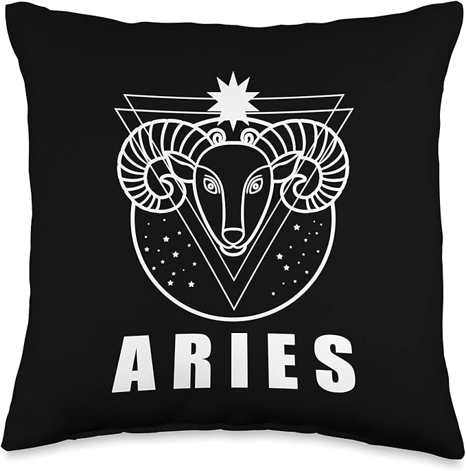 Zodiac Sign Aries - Astrology Horoscope Throw Pillow