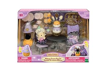Amazon.com: Calico Critters Halloween Surprise Party Set
