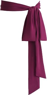 Women Chiffon Sash Belt Dress Sash Waist Bridal Wedding Belt 50s Accessories 3'' Wide