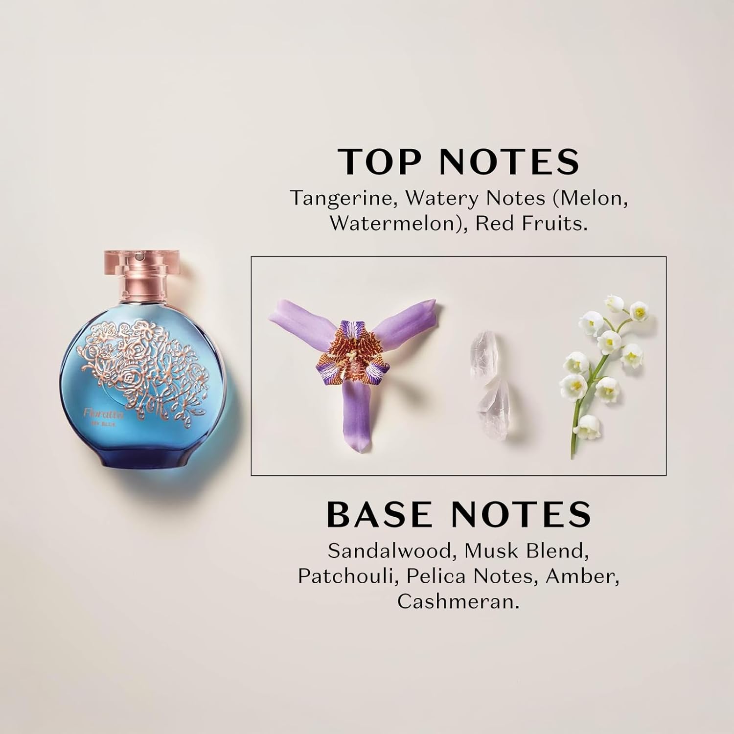 O BOTICARIO Floratta My Blue Eau de Toilette, Long-Lasting, Woody Floriental Fragrance Perfume for Women, 2.5 Ounce - Image 5