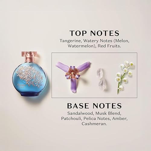 Miniatura 5 de O BOTICARIO Floratta My Blue Eau de Toilette, perfume de fragancia floriental amaderada de larga duración para mujer, 2.5 onzas