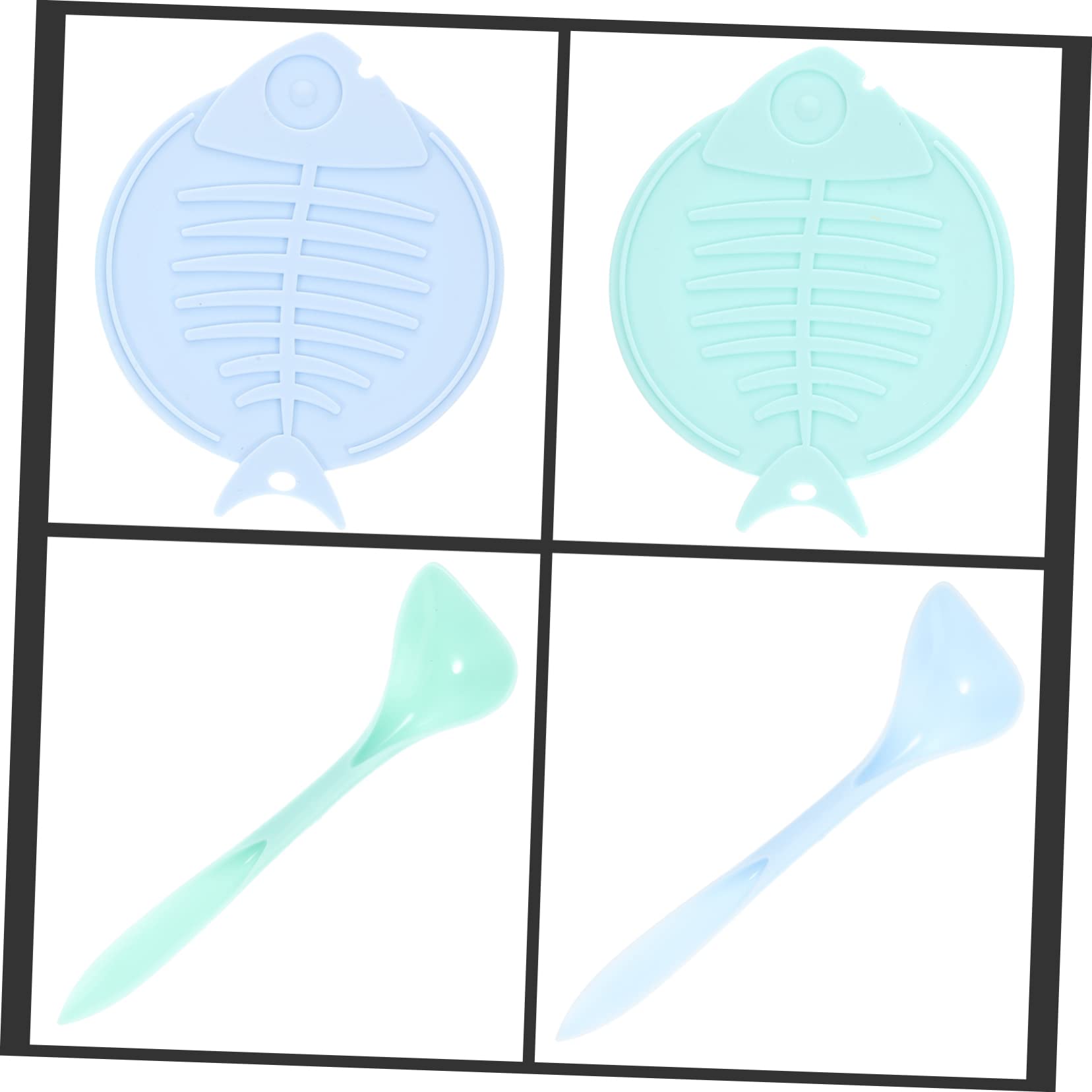 Angoily 2 Sets Cat Can Lid Dog Can Food 3 Oz Containers with Lids Pet Food Silicone Can Covers Mason Savior