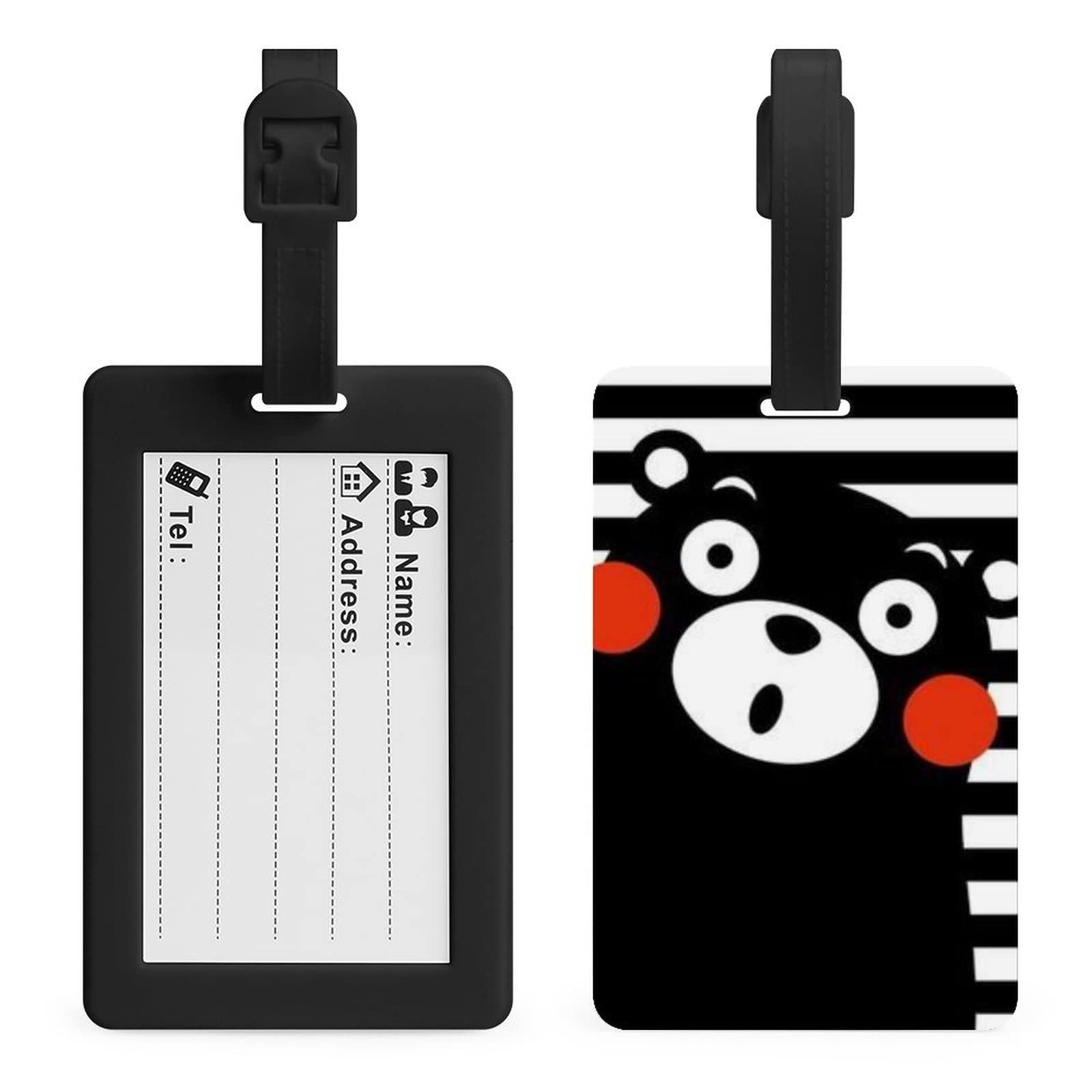 Amazon.co.jp: FMOPQ くまモンラゲッジタグ ネームタグ プラスチック