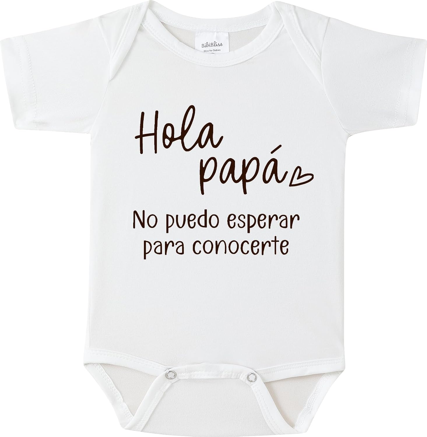 Hola Papá Baby Announcement Onesie,Funny Spanish Pregnancy Announcement Infant Bodysuit for Grandparents to be