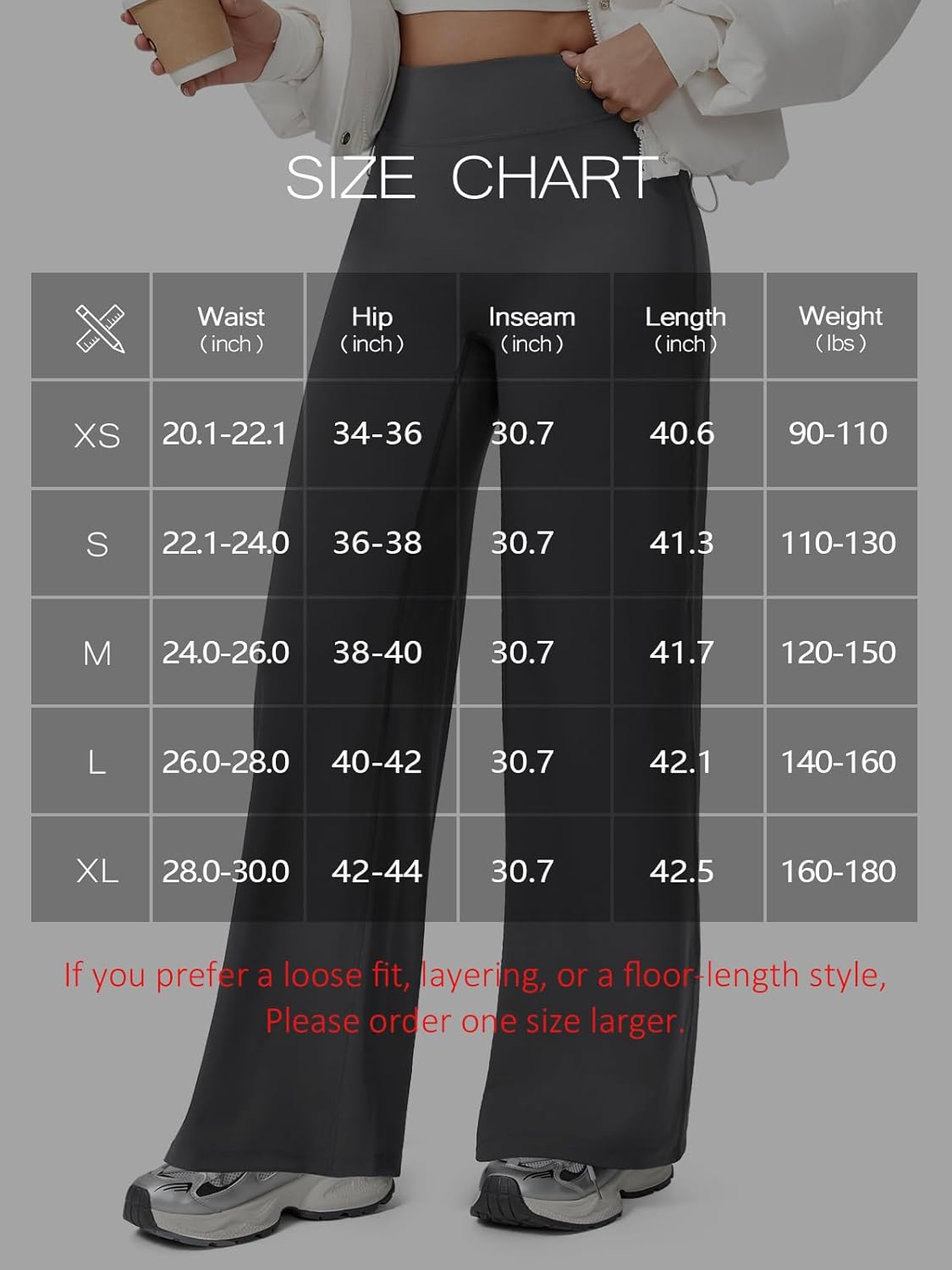 Straight Leg Leggings Women, Butt Lifting High Waisted Wide Leg Yoga Pants, No Front Seam Workout Gym Lounge Pants