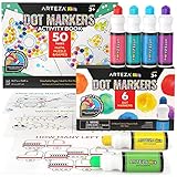 Arteza Kids ARTZ-4600 Childrens-Coloring-pens-and-Markers, White