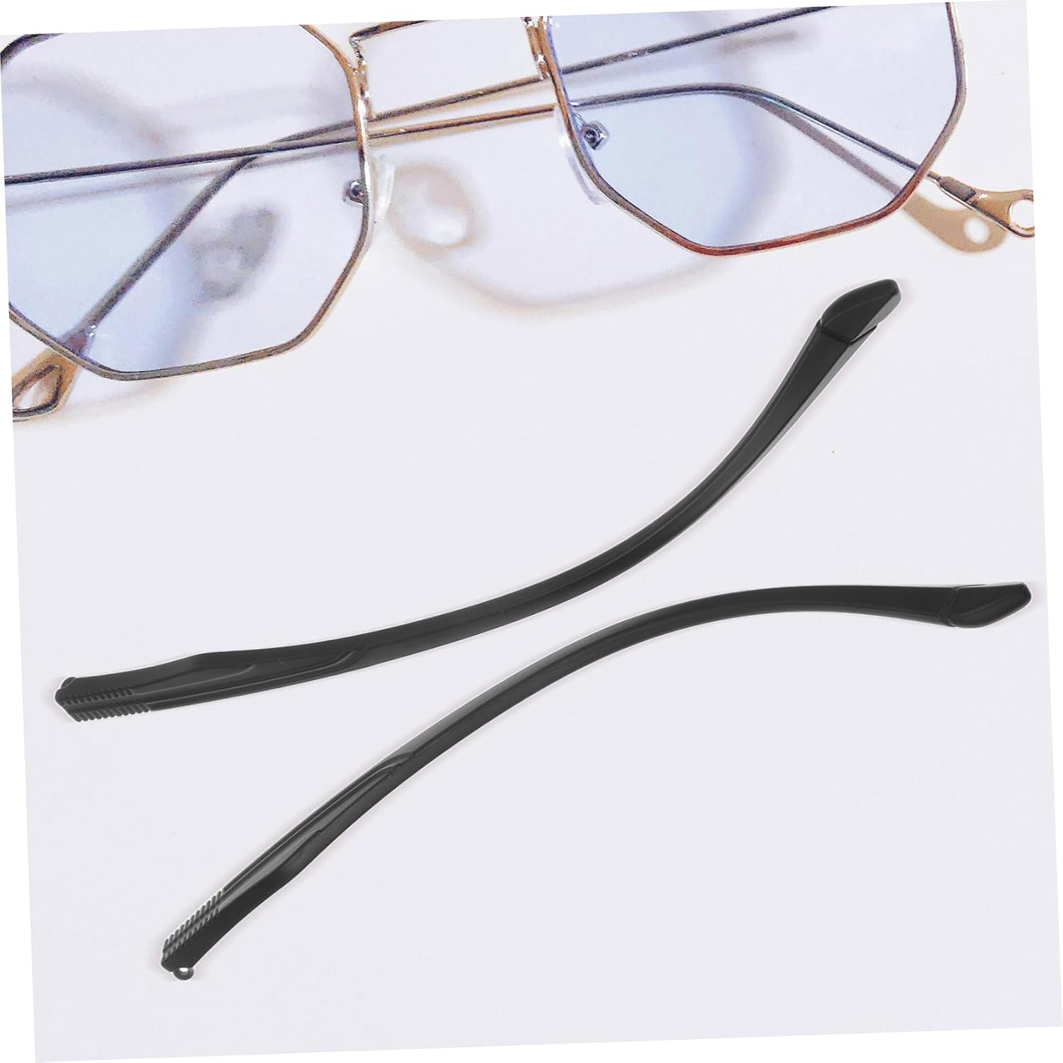 1 Pair TR90 Universal Eyewear Temple Legs Replacement Lightweight and Ergonomic Design for Comfortable Fit Compatible Most Eyeglass Frames
