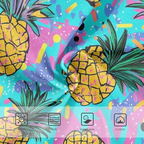 Wusikd Pineapple Girls' Underwear Cotton Retro Girls Briefs Soft Toddler Underwear 2T3