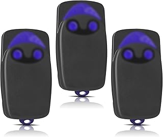 3 Pièces Remplacement pour télécommande NICE, télécommande portail 433,92 MHz 2 canaux, compatible avec Flo1r-s, Flo2r-s, Flo4r-s