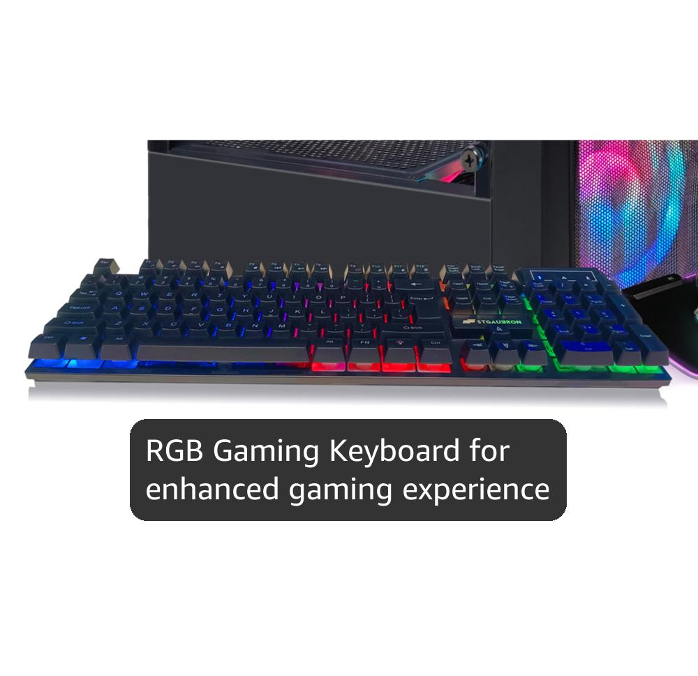 STGAubron Gaming PC Desktop, Radeon RX 590 8G GDDR5, AMD Ryzen 3 3200G 3.6G, ...