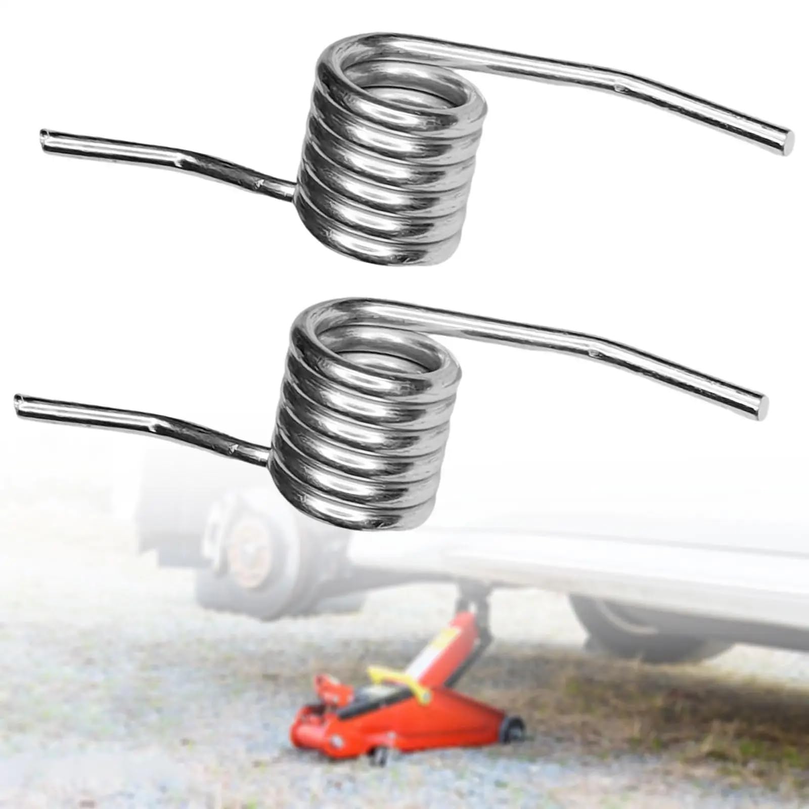 Zestaw 4 zapasowych podnośników hydraulicznych do podnośnika samochodowego, 3 tony, sprężyna naprężeniowa do wózków hydraulicznych, wytrzymały podnośnik podłogowy, niskoprofilowy, z kółkami, do