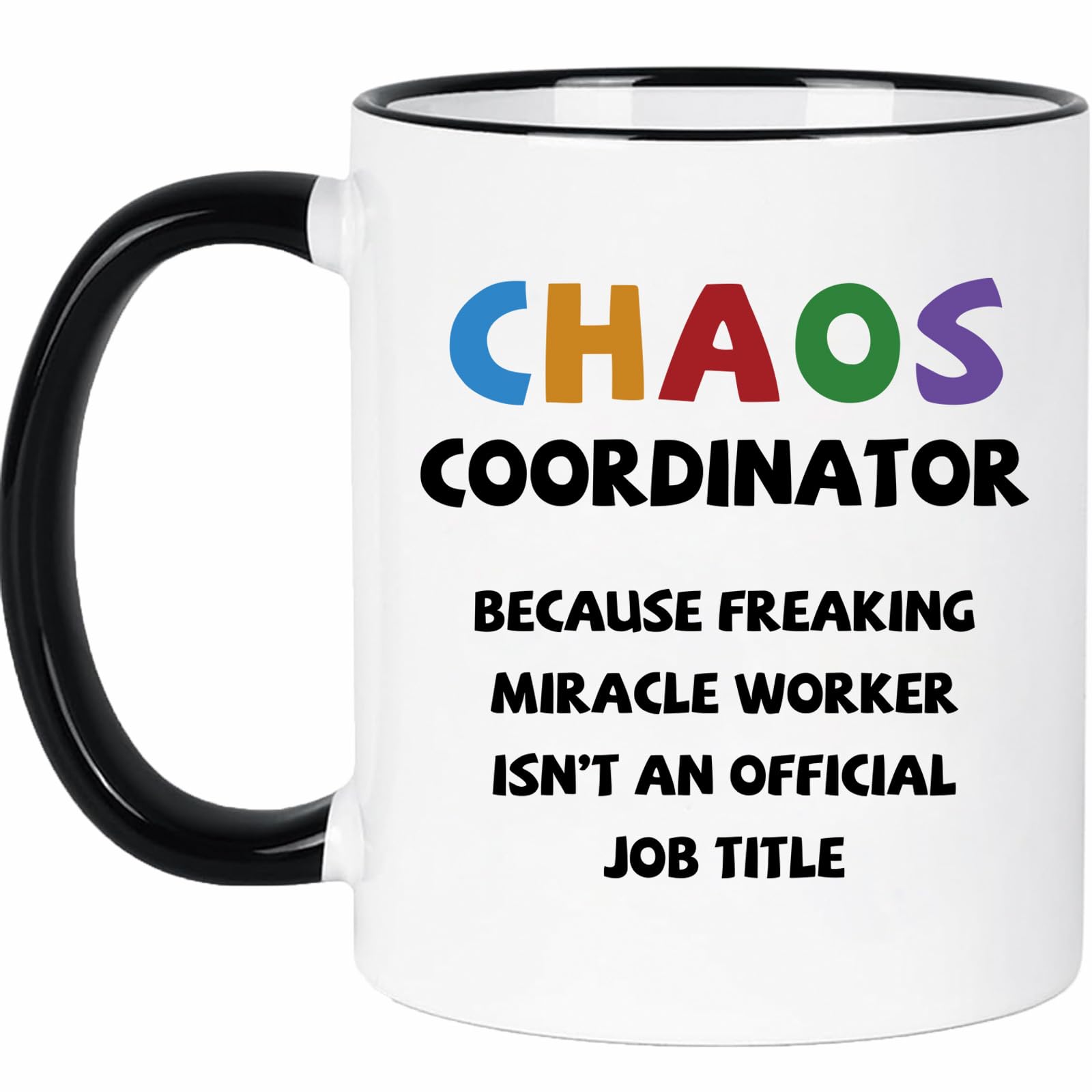 Chaos Coordinator Gifts Funny Chaos Coordinator Mug Boss Day Thank You Gift for Women Men Boss Coworker Nurse