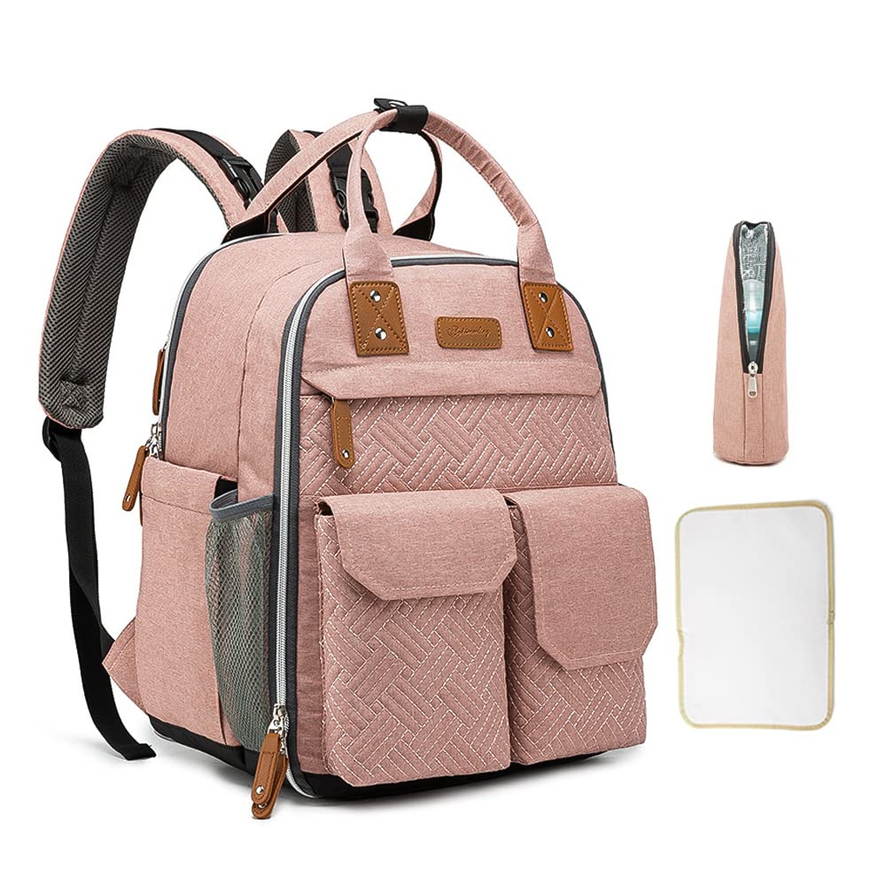 voas Multifunctional Large Capacity Baby Diaper Backpack Portable Travel Storage Bag Thermal Insulation Bag with Stroller Strap for Maternal Baby Essentials-picture-40