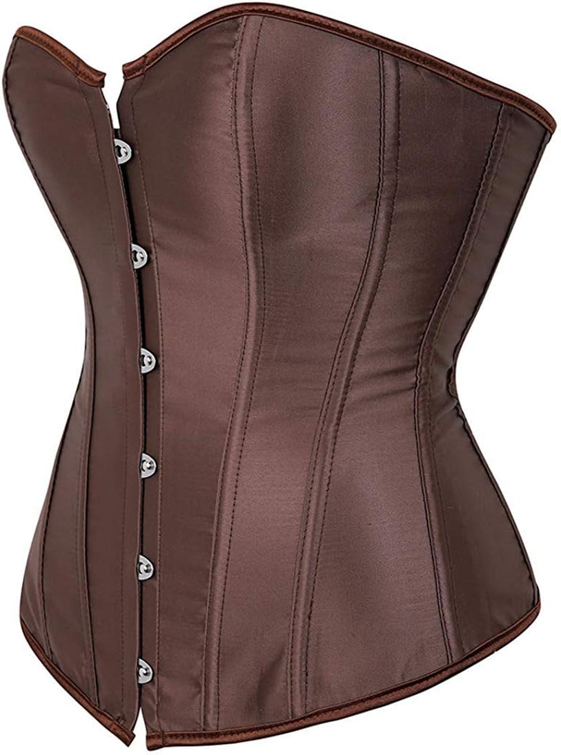 Women's Sexy Boned Overbust Shaper Push Up Bodysuit Lace up Corsets and Strap Bustiers Top S-6XL - Image 3