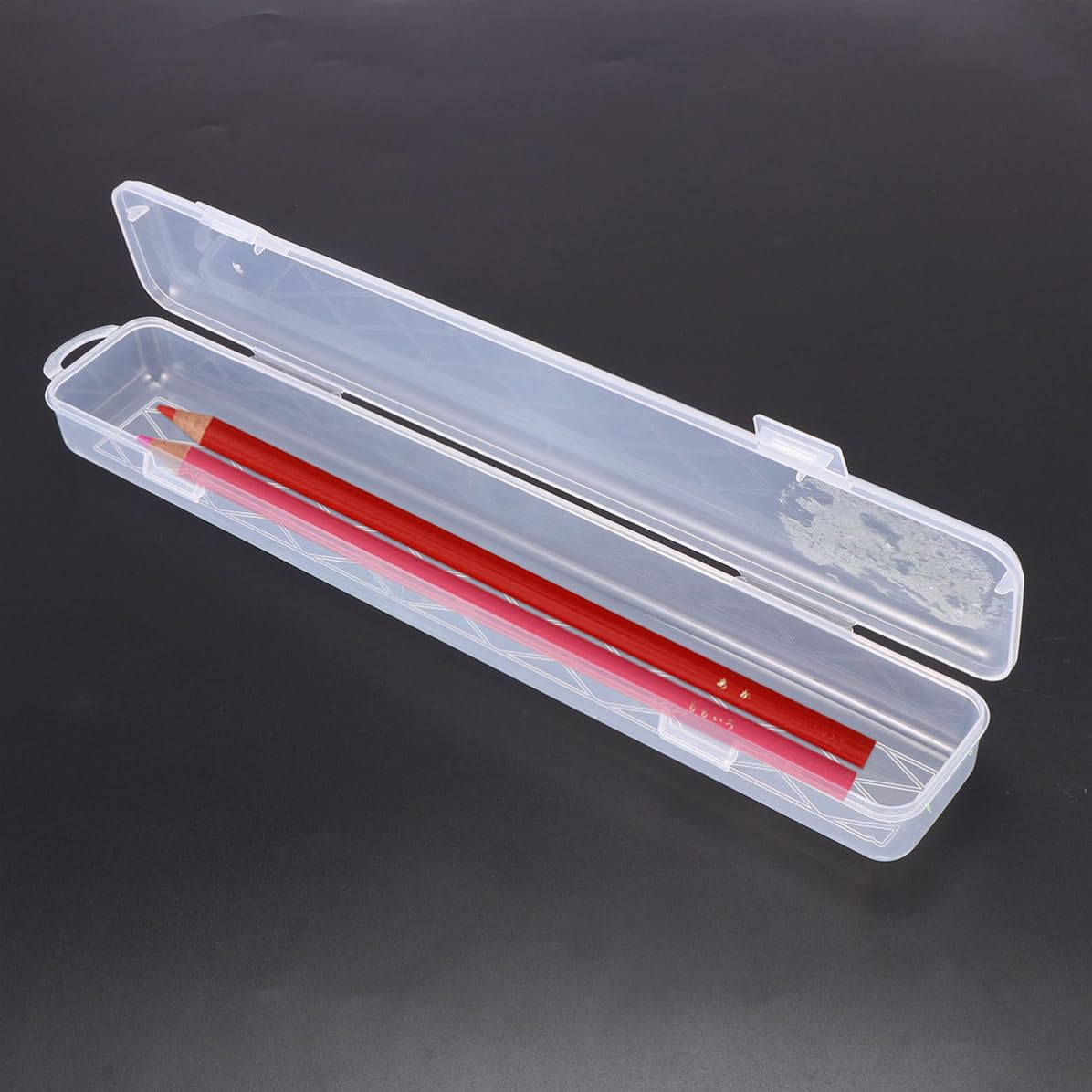 Zerodeko 3 Pezzi Scatola Porta Pennelli Trasparente Multifunzione in Plastico, Organizer Portatile per Make-up e Cancelleria, per Home Organizing e Studenti D'arte