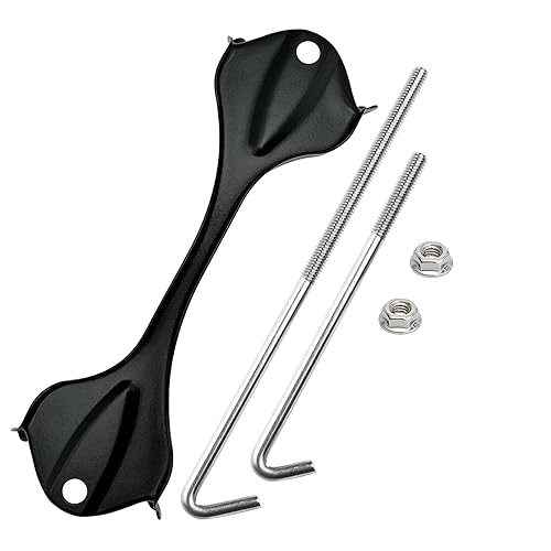 Batería de retención con kit de pernos en J de acero inoxidable 304 compatible con Tundra 2007-2021, Sequoia 2008-2021