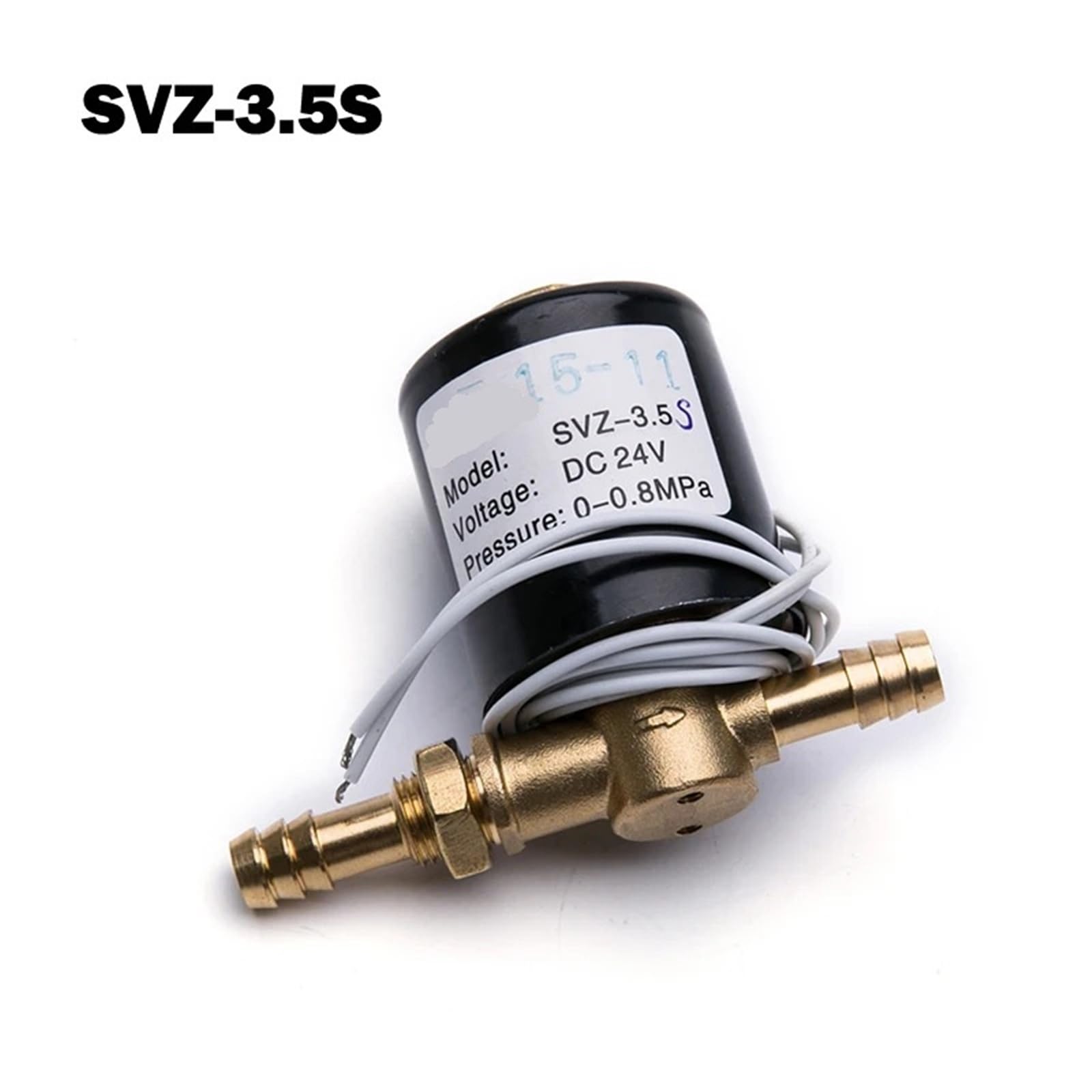 Zawór elektromagnetyczny do spawarek, złącze 6 mm, 8 mm, 2-drożny, DC 24 V, AC 36 V, AC 220 V, 0-0,8 MPa, bez klamry, SVZ-3.5 (AC 36V)