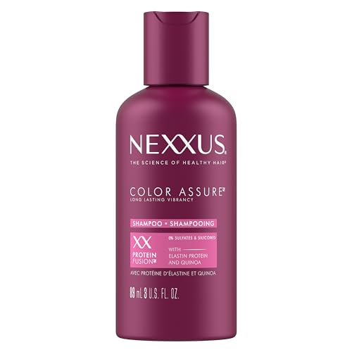 Nexxus Hair Color Assure Sulfate Free Shampoo with ProteinFusion, For Colored Treated Hair Color Shampoo 3 oz