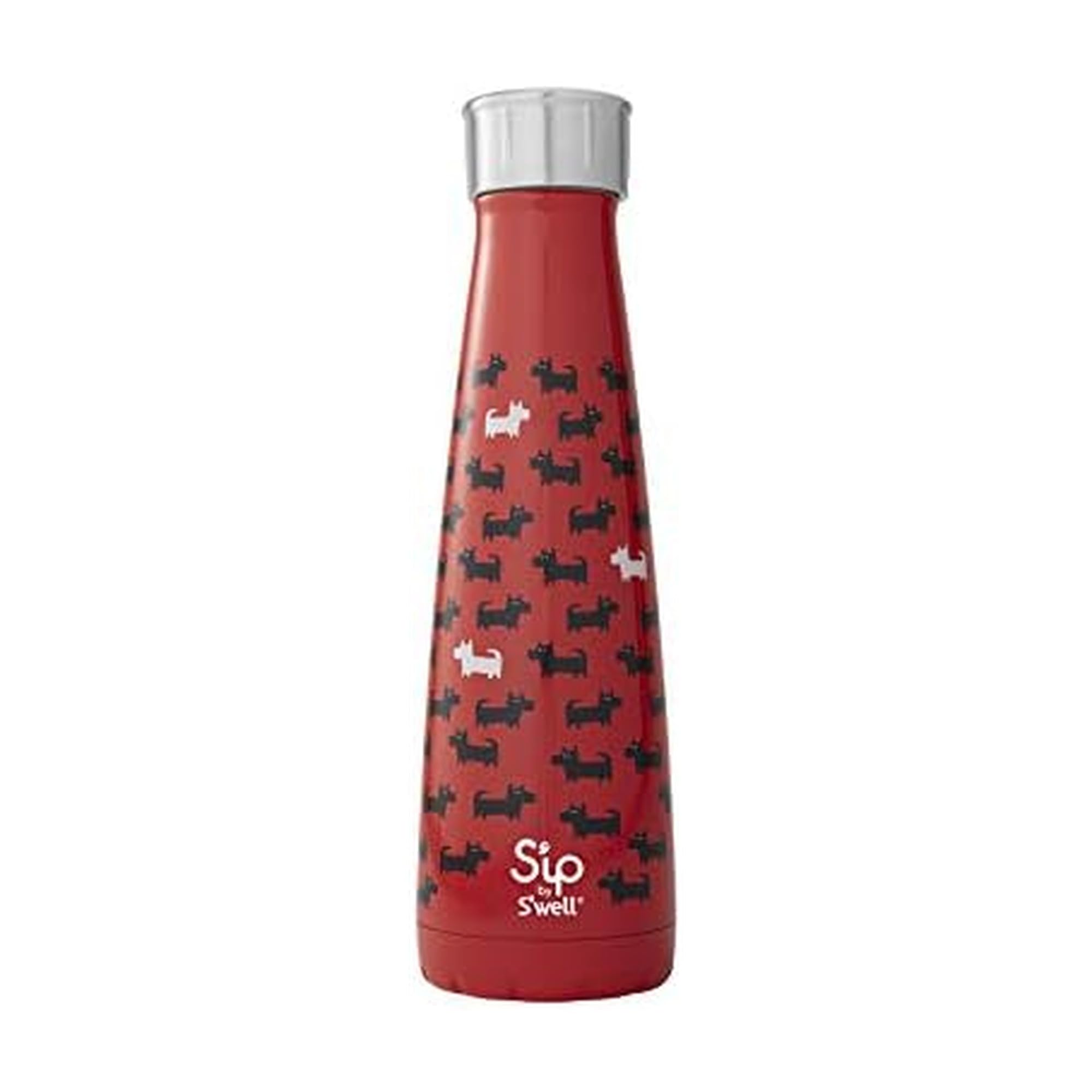 S'ip by S'well Vacuum Insulated Stainless Steel Water Bottle, 450mL, Savvy Scotties