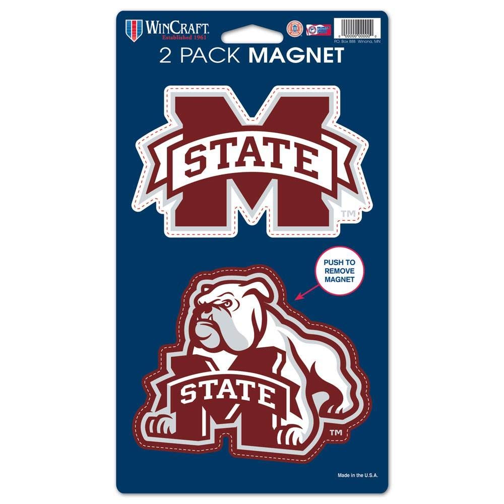 Wincraft NCAA Mississippi State University WCR28603014 Magnets (2 Pack), 5