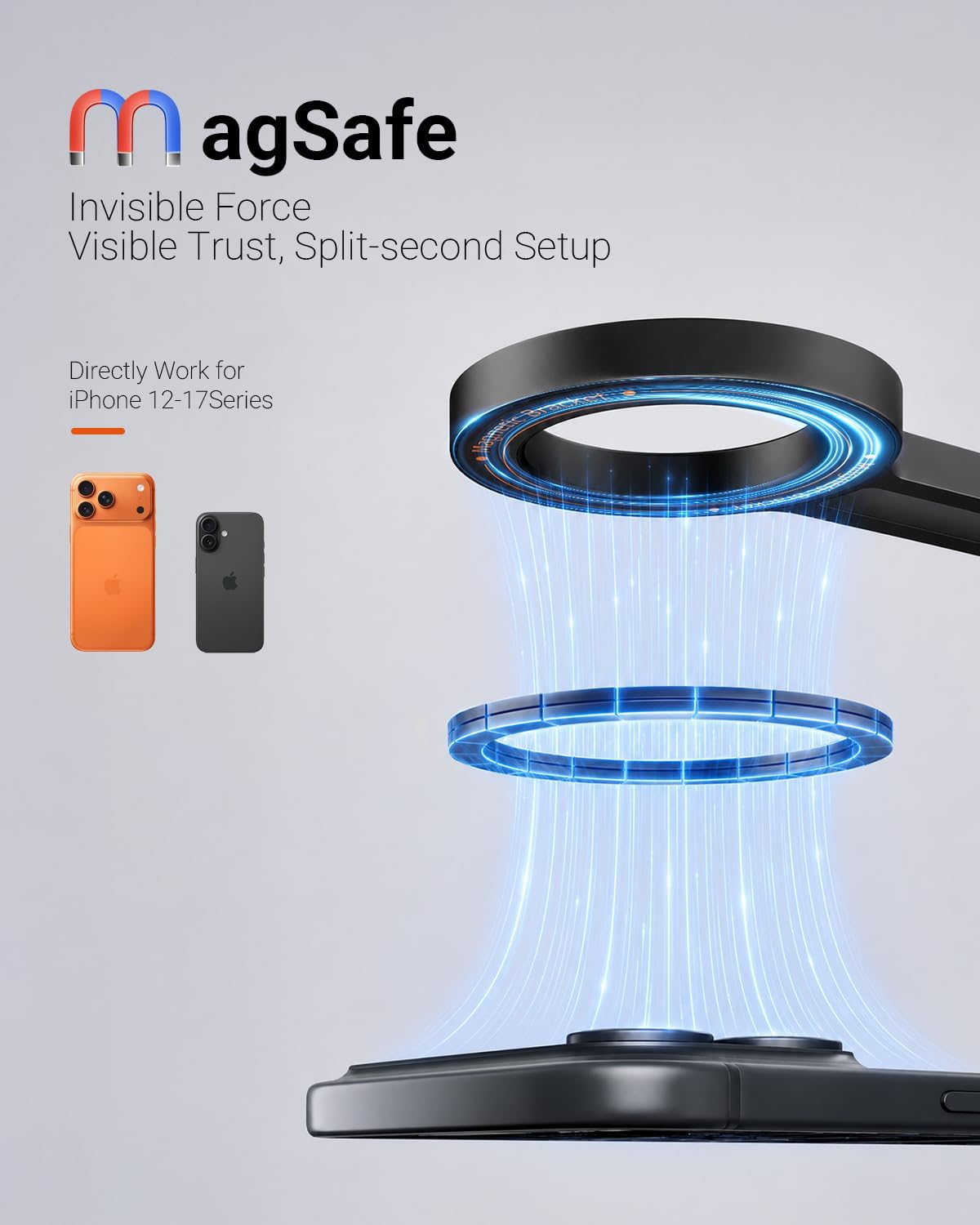 Vimose for MagSafe Tripod for iPhone-Compact &Portable Phone Stand for Desk