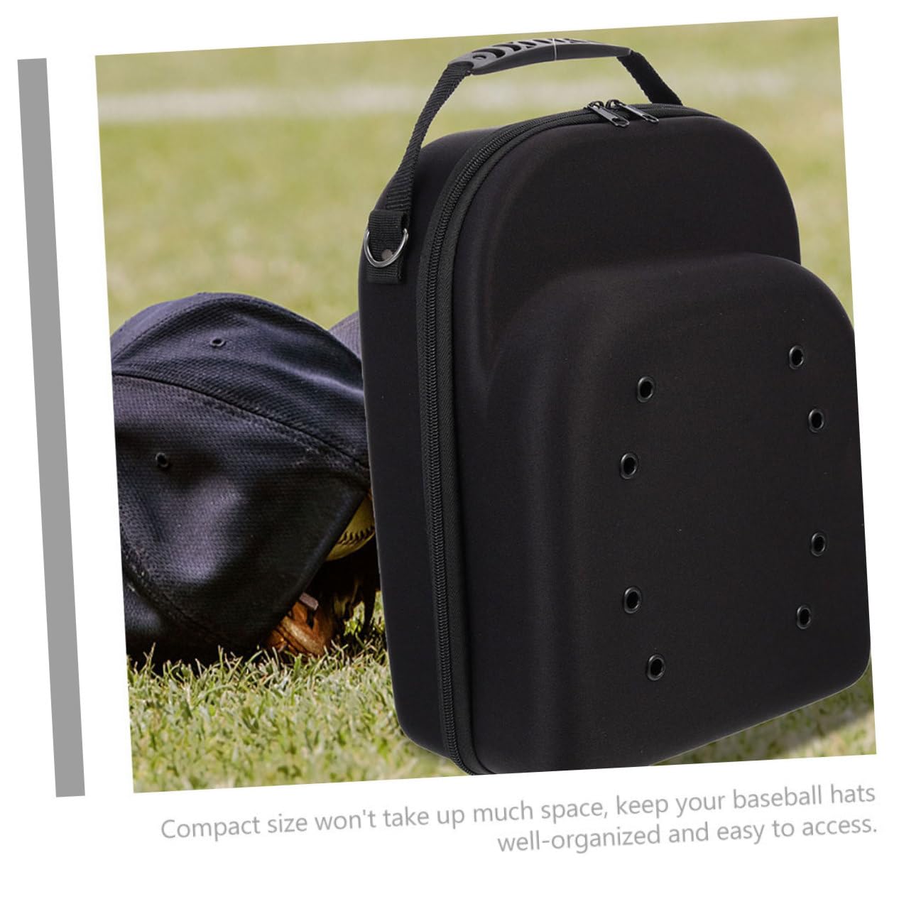 2piezas Bolsa Para Guardar Gorras De Béisbol Estuche De Viaje Para Sombreros Caja De Transporte Para Gorras Organizador Para Guardar Estuche De Eva Para Sombreros Caja Protectora