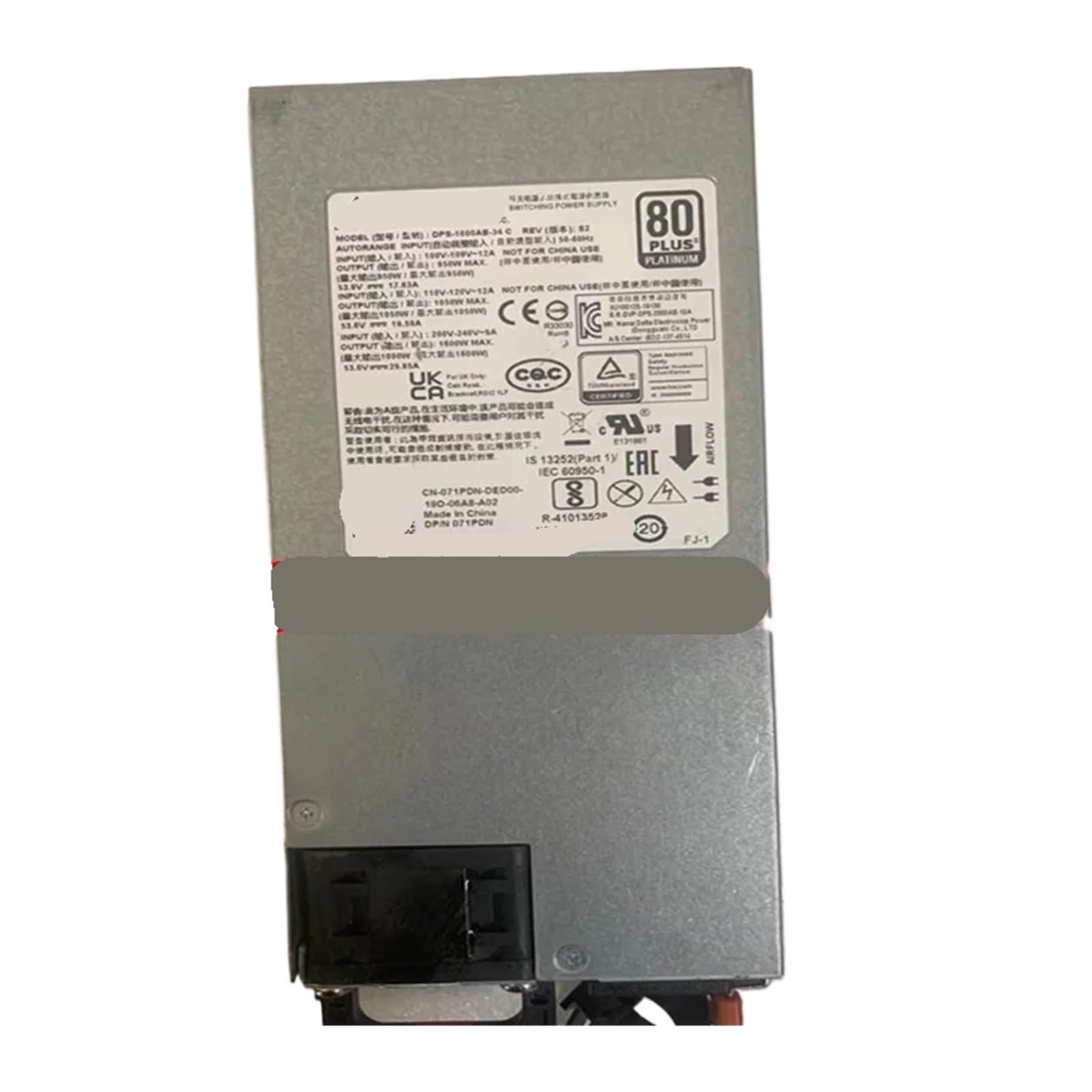CXFCIHFT Power Supply 1600W DPS-1600AB-34 C 071PDN