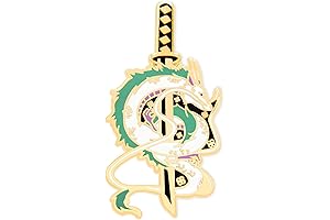 Studio Ghibli Haku Dragon Samurai Katana, Enamel, Gold