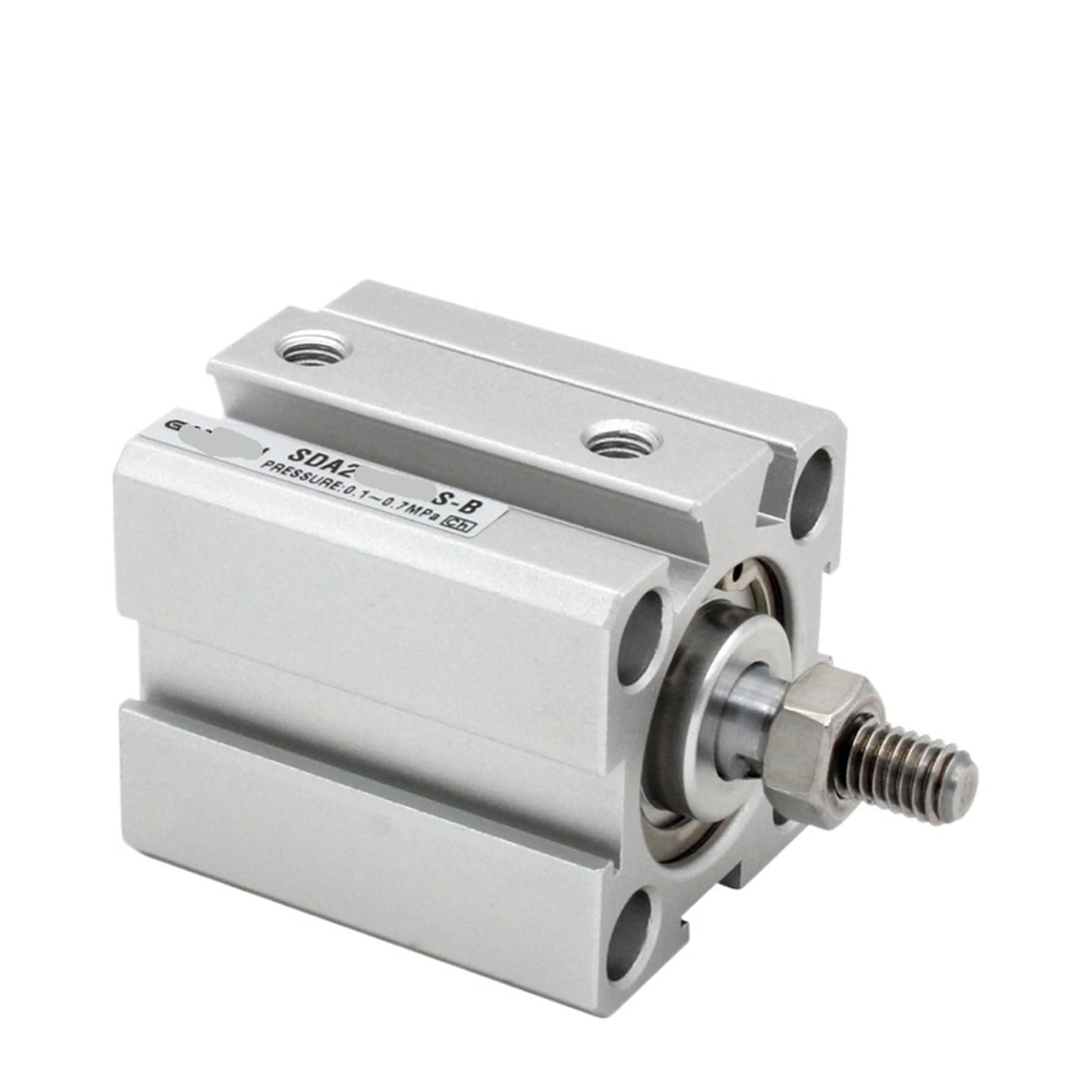 KXIWLUFV Air Cylinder SDA12-B Double-Acting Compact Bore 12mm Stroke 5-50mm External Thread SDA12x5-B SDA12X10-BS(Sda12x20-b,Nill)
