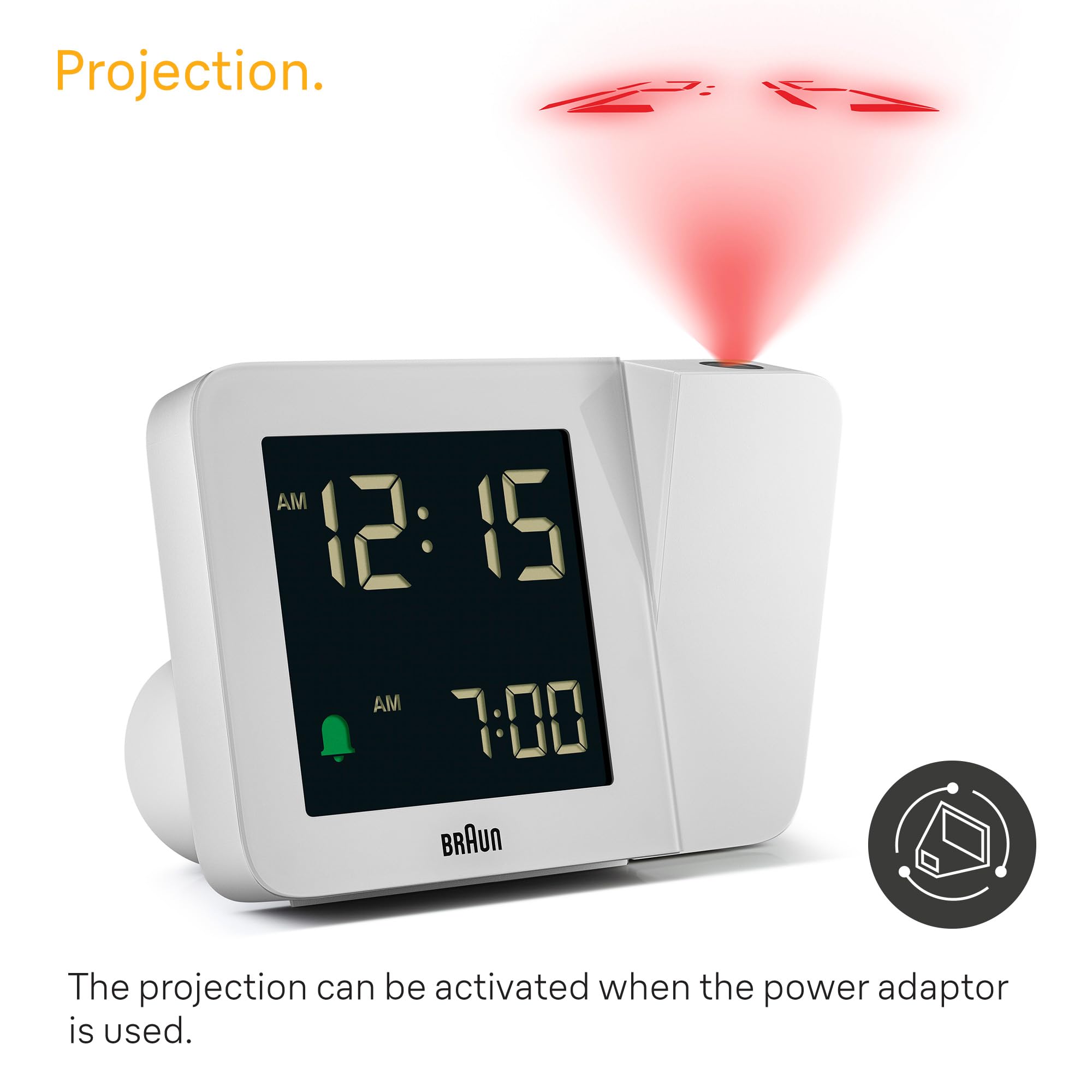 Braun BC15WUK Projection Alarm Clock