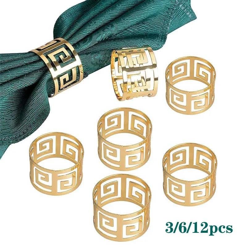 Servilletero Anillo Tela Hebilla Patrón Hueco Servilletas for Servir