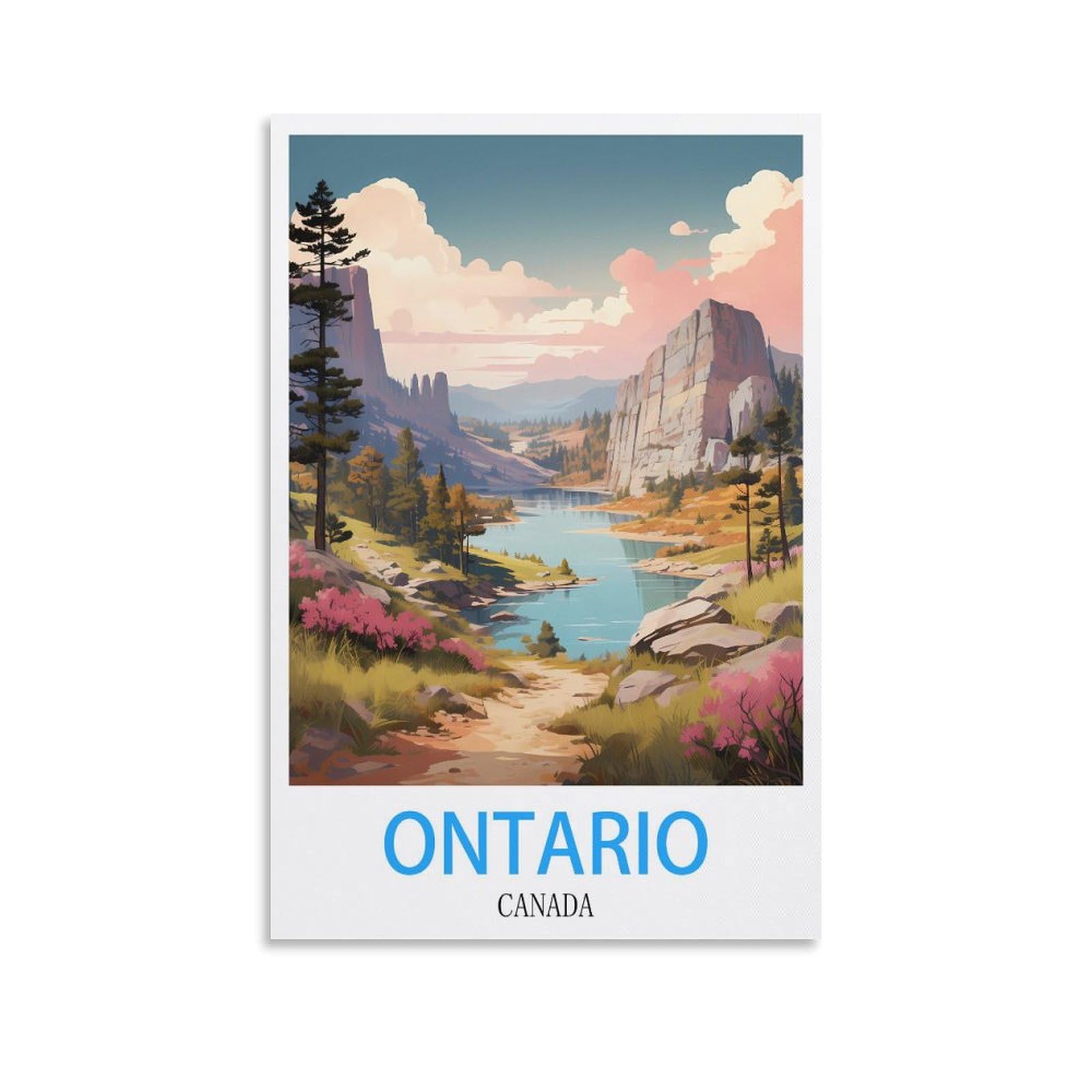 Vintage Metal Tin Sign Funny Retro,Ontario Canadas,Decoration for Home Wall Art Kitchen Bar Pub Room Farm Garage Vintage Retro Poster Plaque 30x30cm