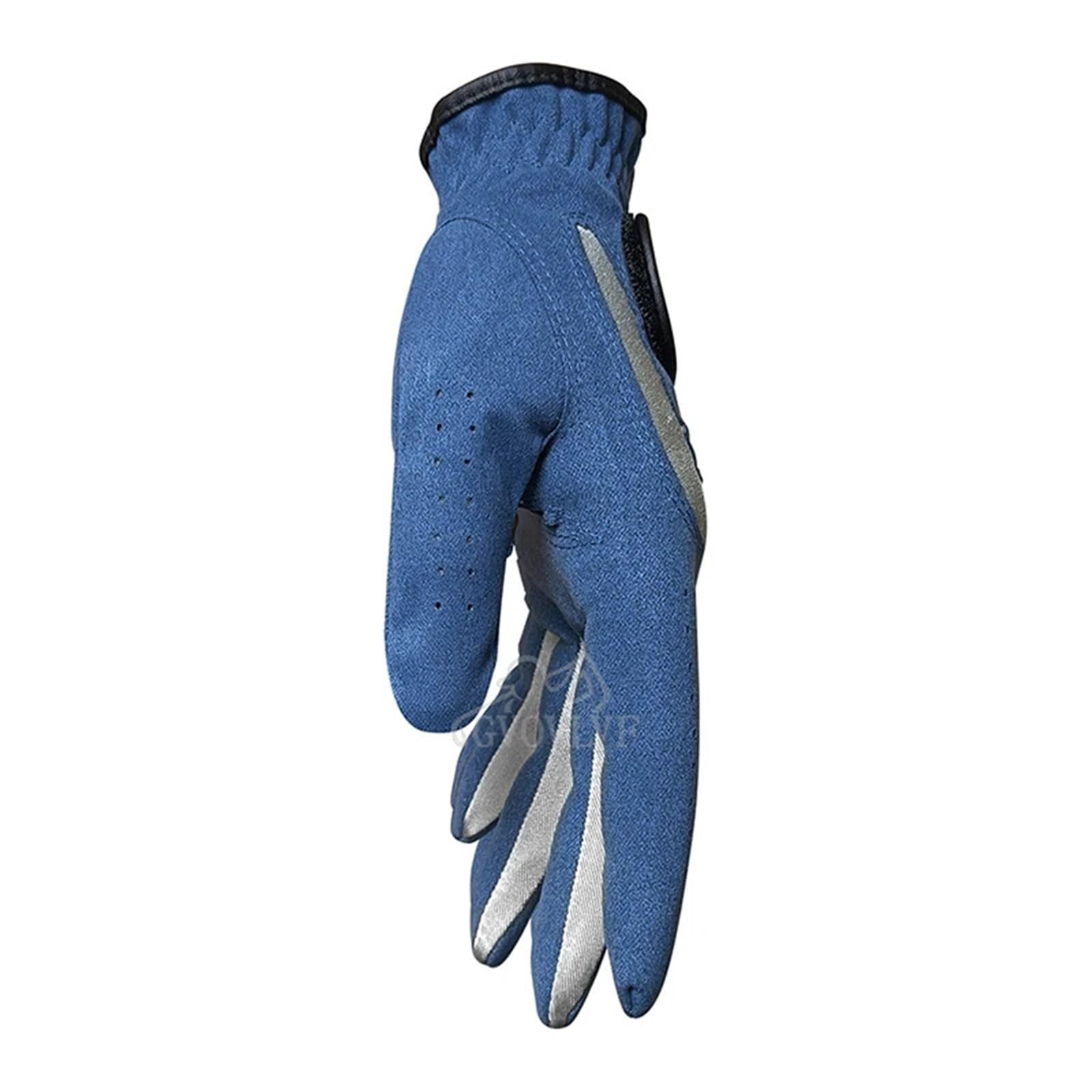 Compatibili con guanti da golf da uomo GOG blu, 8 pezzi, morbido tessuto traspirante, guanti sportivi per mano sinistra