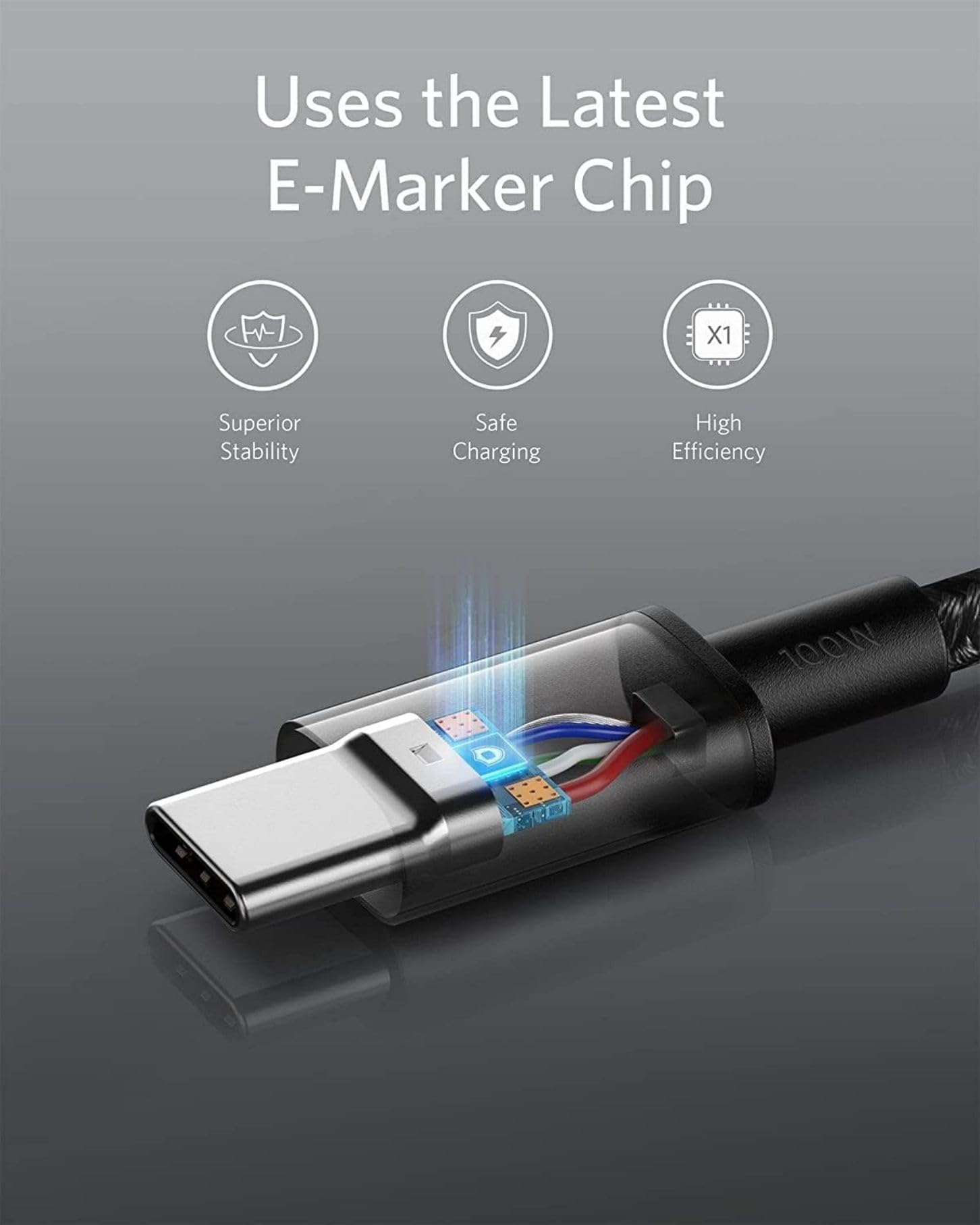 Anker Cavo USB C, 333 cavo usb type-c, confezione doppia, potenza di ricarica rapida adatta per MacBook Pro 2020, iPad Pro 2020, iPad Air 4, Galaxy S21, Pixel, Switch(1,8 m)