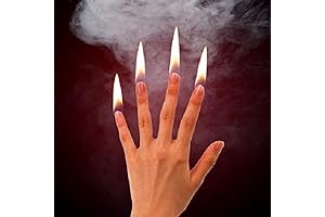 MilesMagic Magician's Fire: Unleash Blazing Finger Flames with Gimmick Trick Prop
