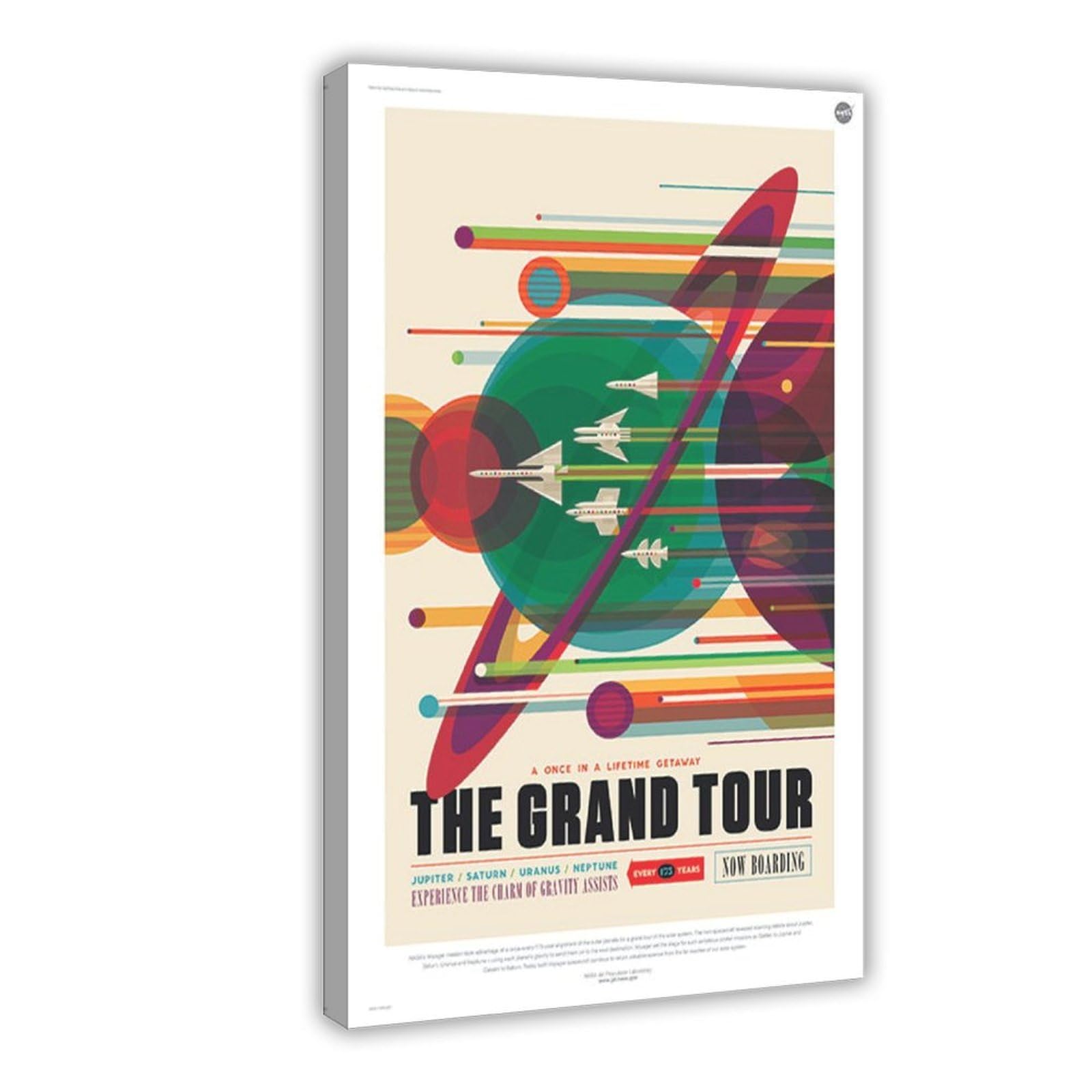 FSMFBGD The Grand Tour - Jupiter Canvas Poster Bedroom Decor Landscape Office Room Decor Gift 24x36inch(60x90cm)