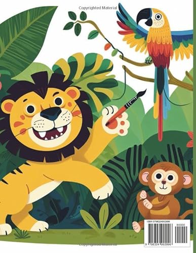 Cute Baby Wild Animals Coloring Book: For Kids Ages 4-8