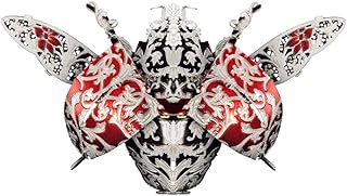 JOMIOD 3D Metal Puzzle, Ladybug Metal Model Kits, Insect Themed Animal Fashion Brooch Assembling DIY 3D Puzzles to Build, 3D Model Building Kits for Teens and Adults, Decoration Gift