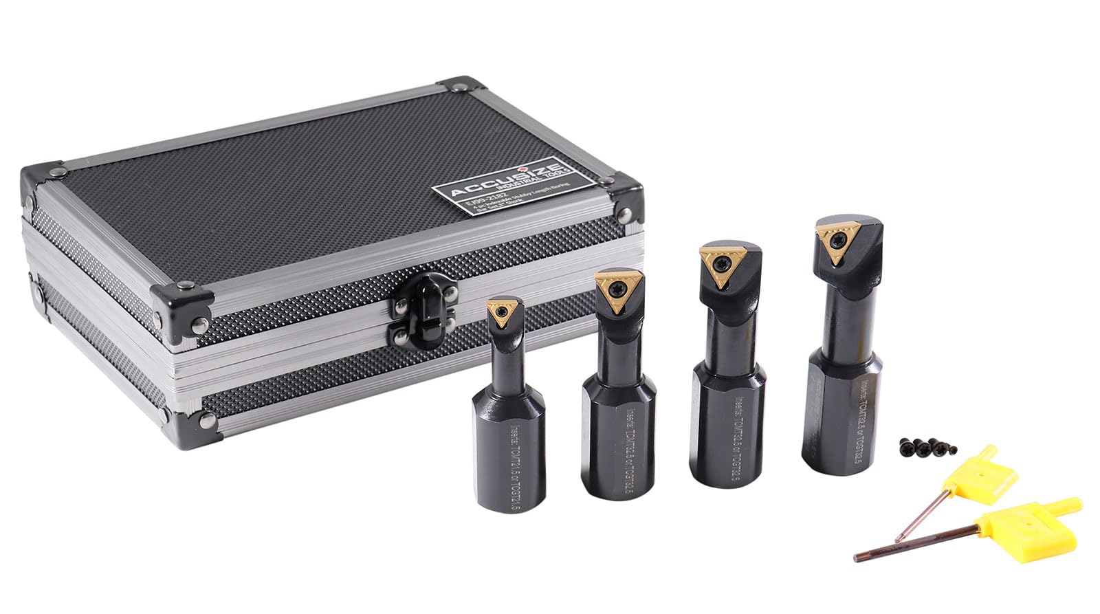 Accusize Indexable Stubby Boring Bar Set - Carbide Inserts -3