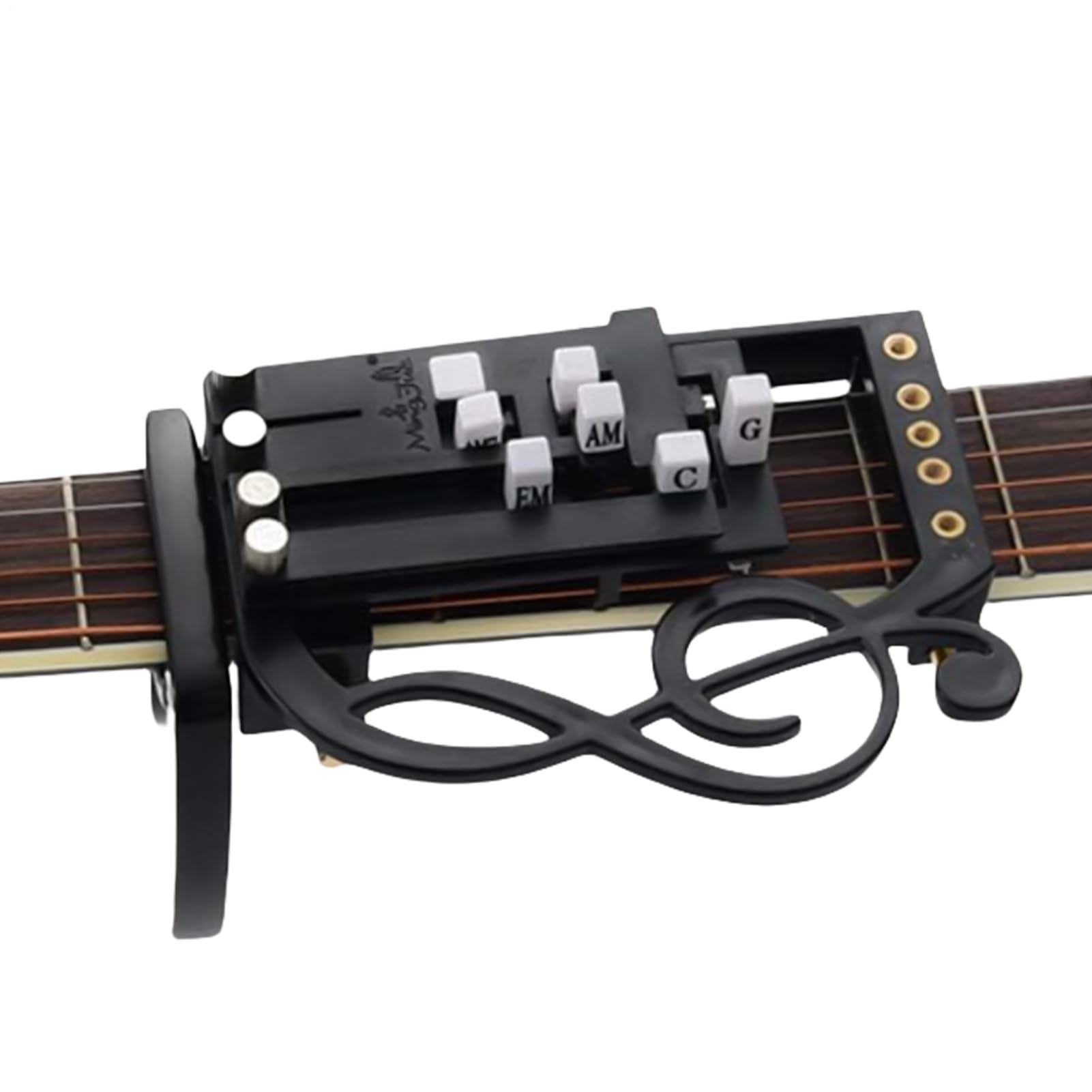 Naciśnięcie akordów gitarowych zapobiega dyskomfortowi palców